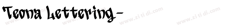 Teona Lettering字体转换